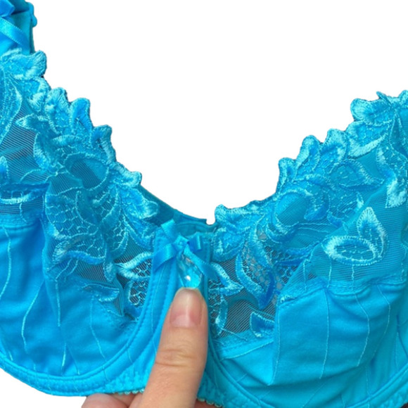 Prima Donna Deauville Paradise Blue Women's Luxury Underwire Full Cup Bra (NWT) - Picture 3 of 10